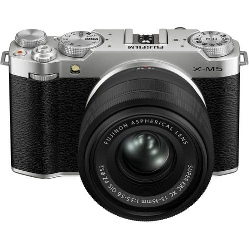 FUJIFILM X-M5 Mirrorless Camera Body, Silver with XC15-45mmF3.5-5.6 OIS PZ Lens Kit Questions & Answers