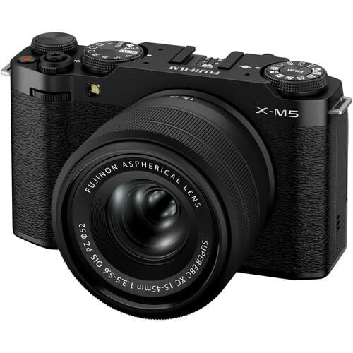 FUJIFILM X-M5 Mirrorless Camera Body, Black with XC15-45mmF3.5-5.6 OIS PZ Lens Kit Questions & Answers